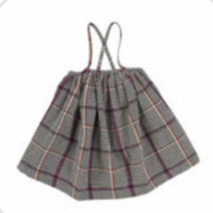 Kin + Kin Pinafore Dress Plaid girls size 10